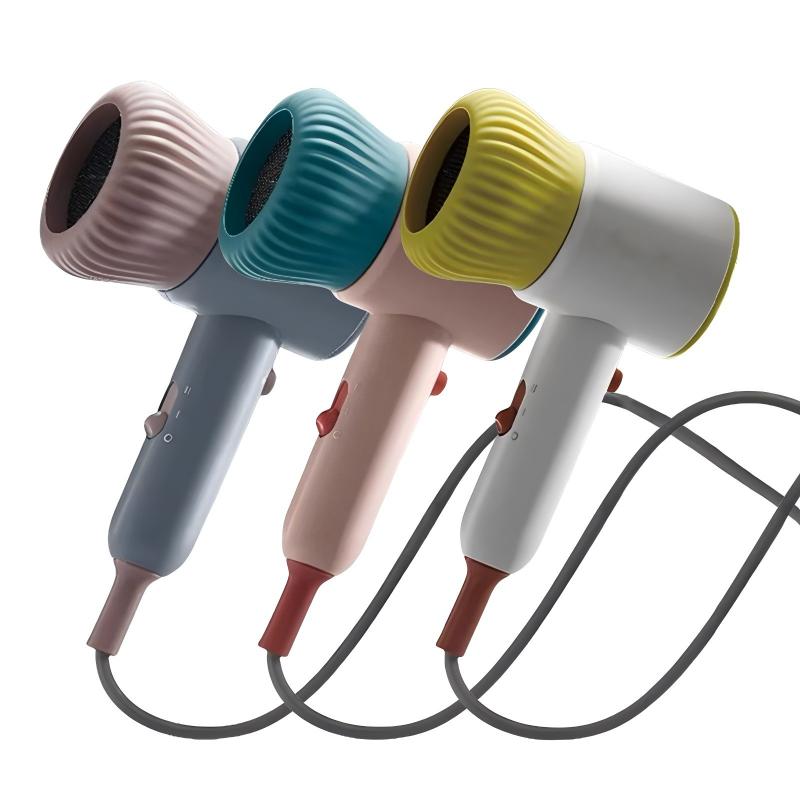 Colorful compact hair dryers with cords and multiple finishes