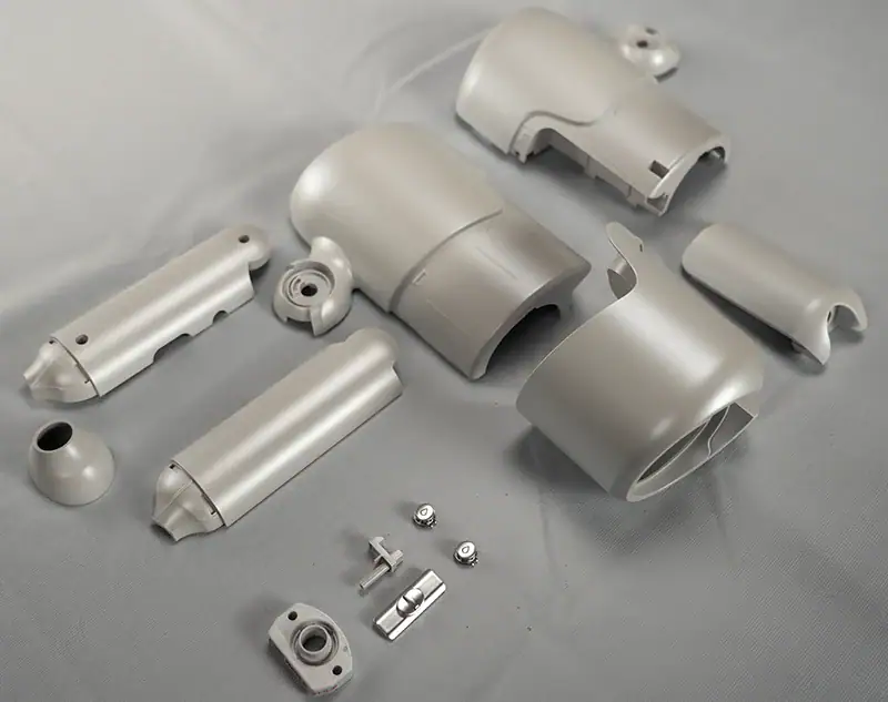 Rapid-molded plastic parts for hair dryer development