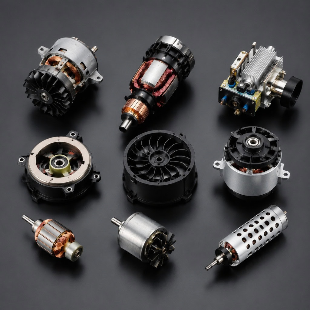 Hair dryer motor components and internal parts